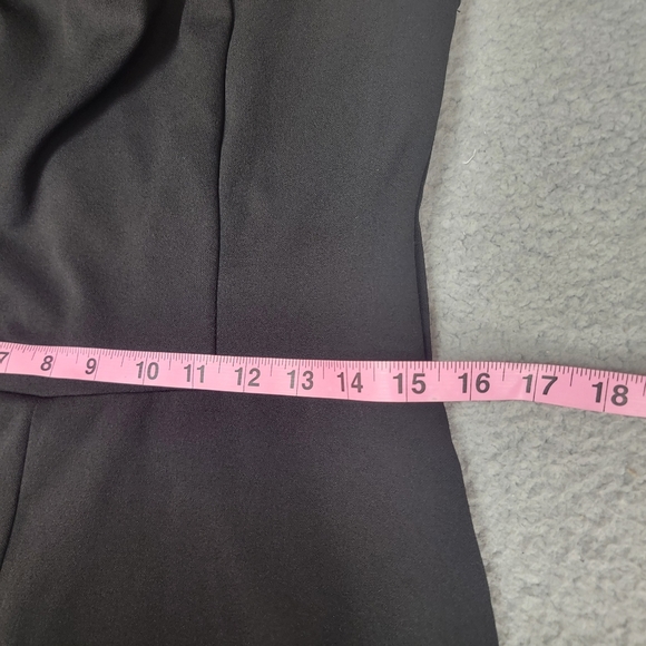 Lulus Enticing Endeavors Black Jumpsuit Womens Size XL Square Neckline Wide Leg - Picture 12 of 16